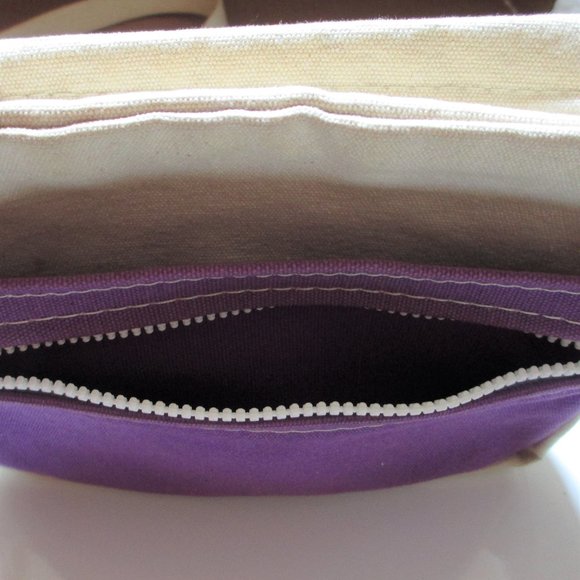 PORT CANVAS Cross Body Bag Purple - Picture 5 of 12